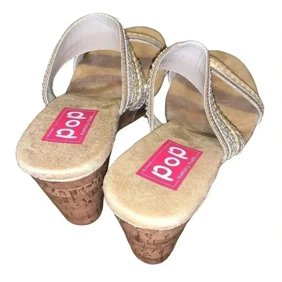 POP Stella Embellished Wedge heels - Picture 2 of 3